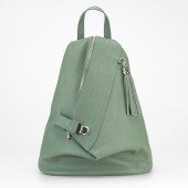 Rucsac dama piele naturala DiAmanti Ines Verde Salvie